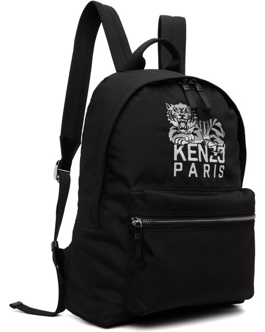 KENZO ブラック Paris Happyer Tiger' バックパック Black