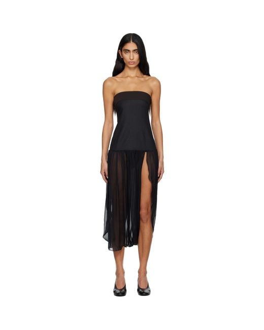 Paloma Wool Black Mila Midi Dress