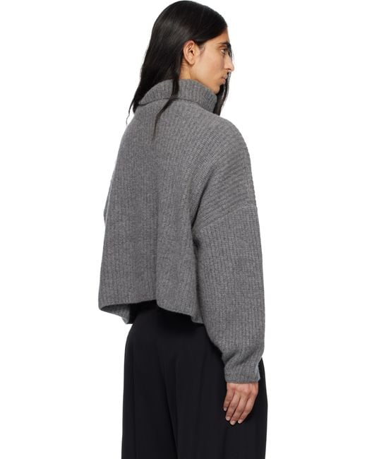 arch4 Gray Delphine Chunky Turtleneck