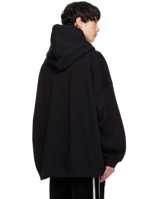 【関税込み】WOOYOUNGMI ブラック コットン フーディ メンズ WOOYOUNGMI ブラック コットン フーディ ブラック | Lyst