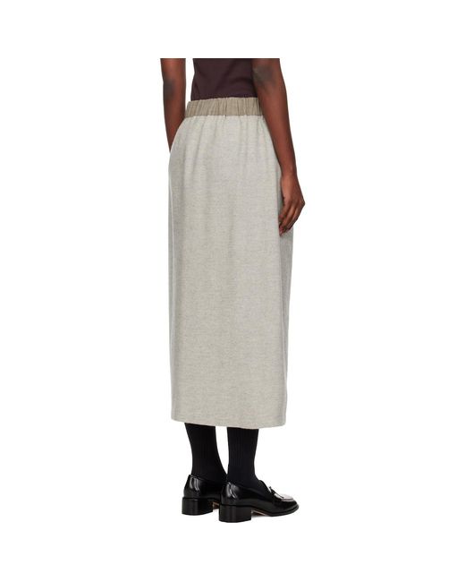 SC103 Black Lucid Midi Skirt