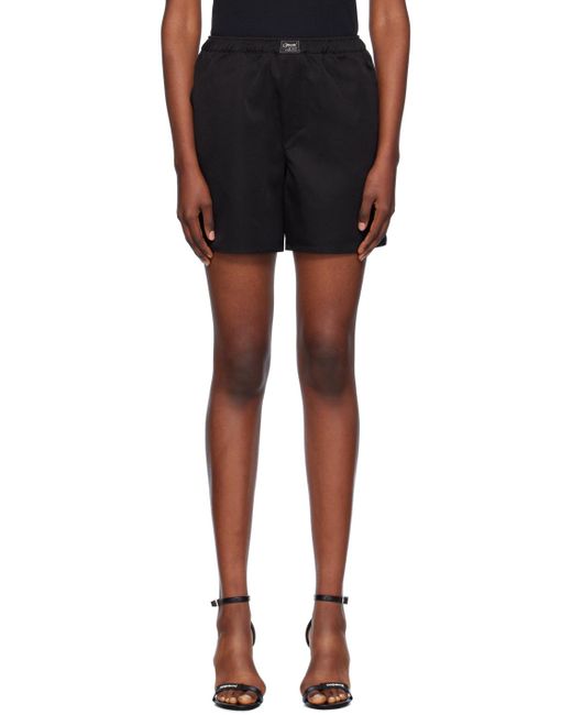 Coperni Black Recycled Twill Logo Patch Boxer Shorts