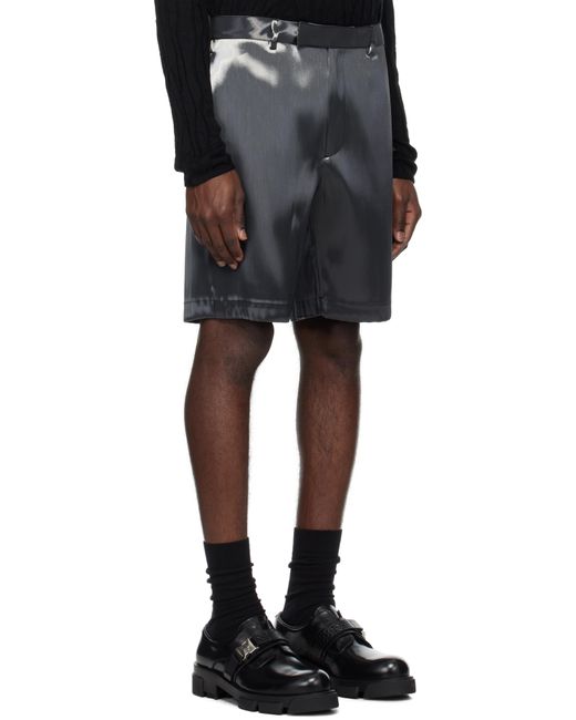 メンズ HELIOT EMIL グレー Liquid ショートパンツ Black