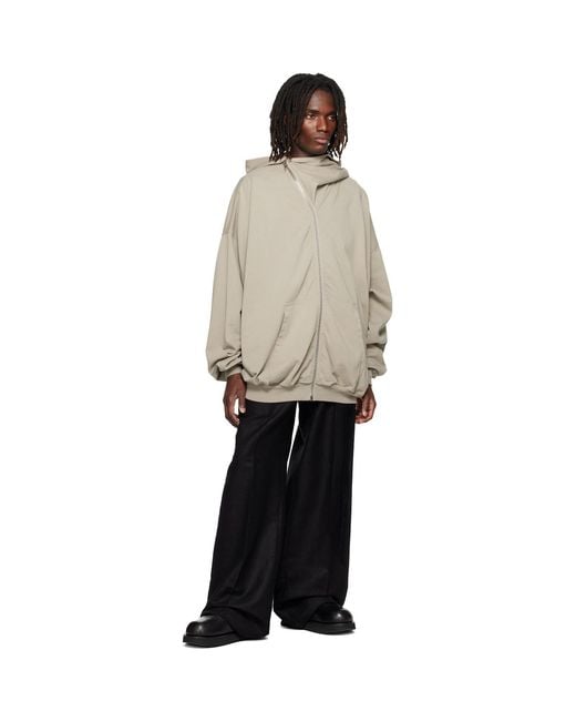Rick Owens Natural Tower Mountain Hun Hoodie for men