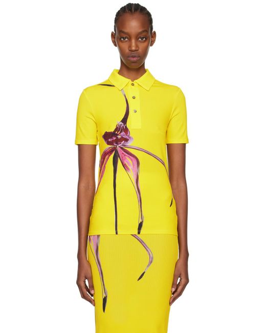 Louisa Ballou グラフィック ポロシャツ Yellow