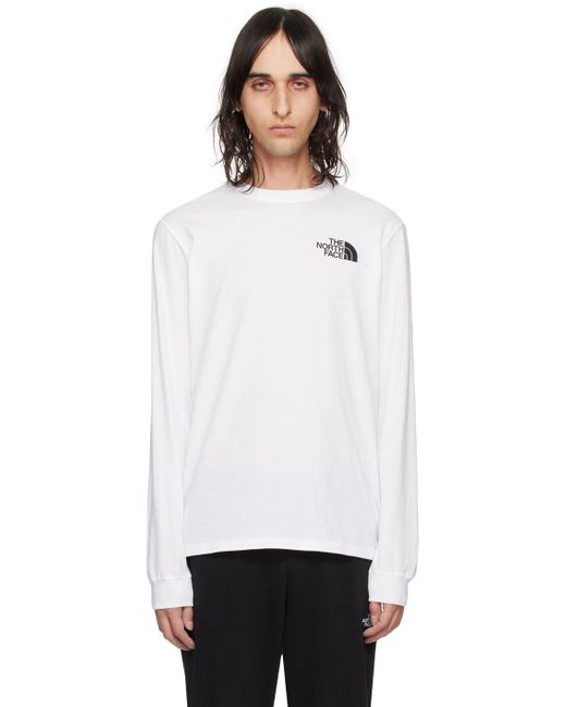 The North Face White Nse Long Sleeve T-shirt for men
