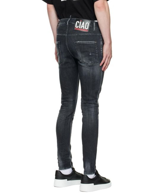 DSquared² Black Super Twinky Jeans for men