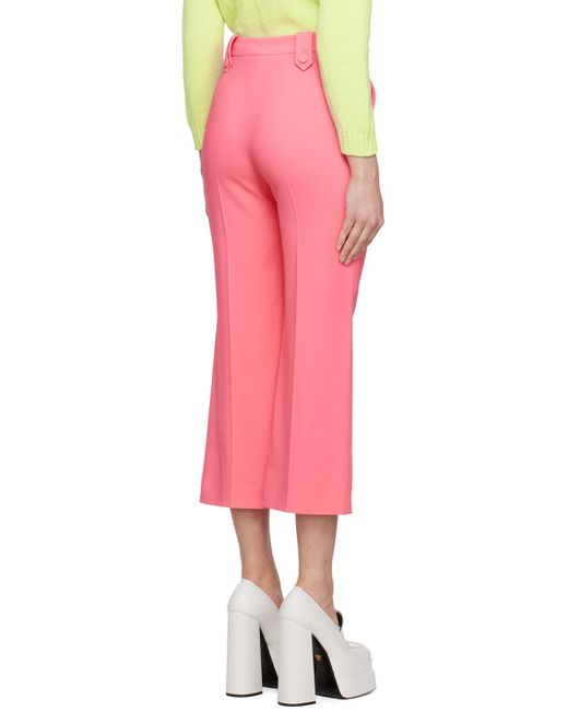 Moschino Pink Creased Trousers