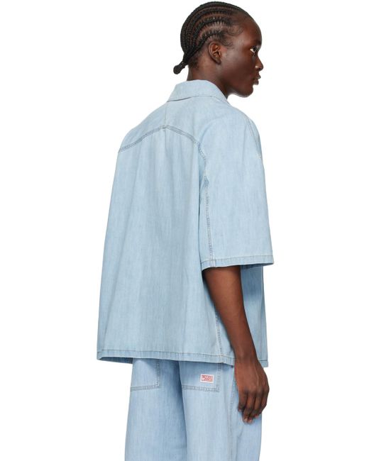 Bottega Veneta Light Bleached Denim Shirt in Blue for Men | Lyst UK 