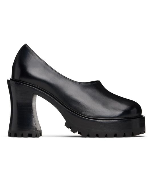Nicole Saldanã Black Hannah Platform Heels
