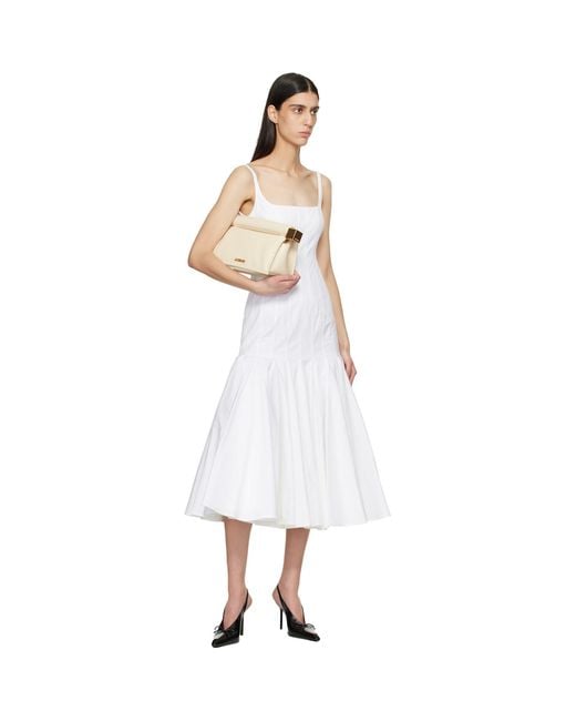 Jacquemus Black Off- 'The Rond Carré' Clutch
