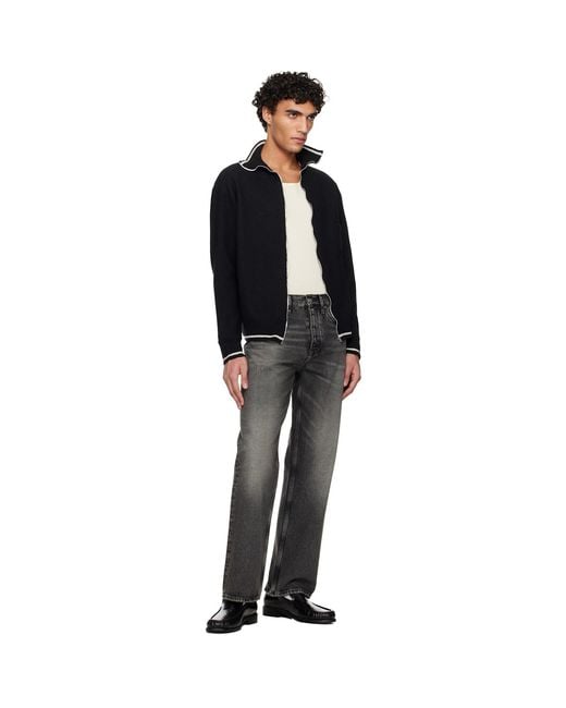 sunflower Black Loose Jeans for men