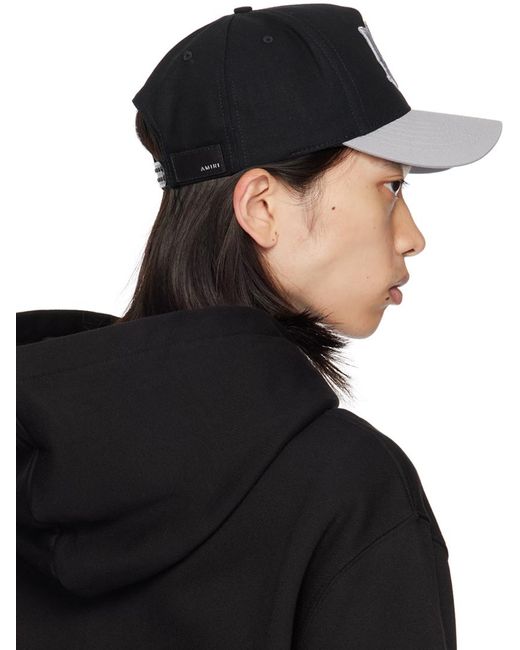 Amiri Black 'Ma' Canvas Cap for men