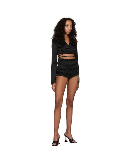 Anna October Black Iris Wrap Top