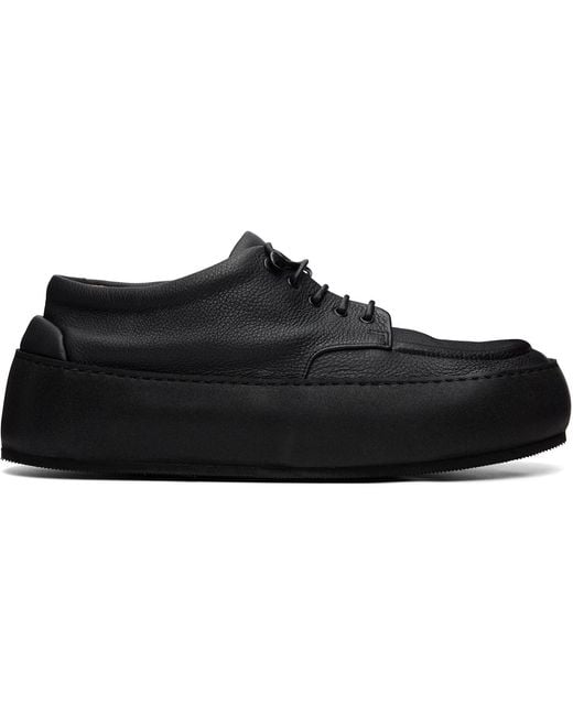 Marsèll Black Cassapana Pebbled Leather Sneakers for men