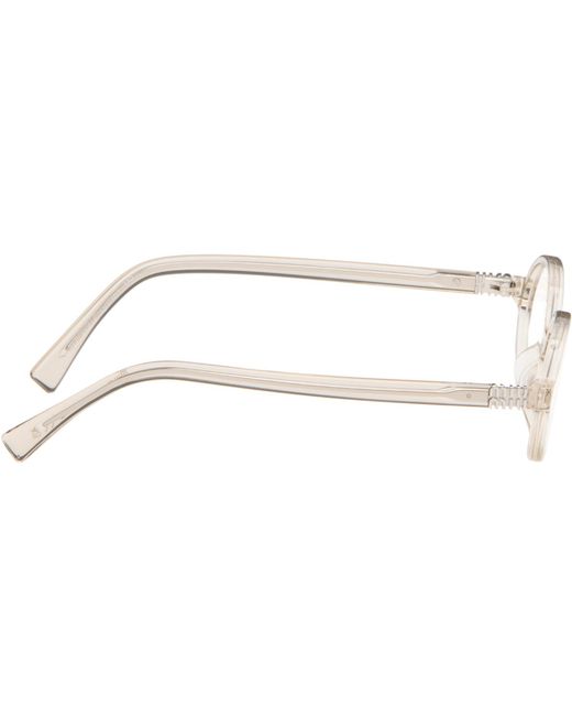Miu Miu Metallic Transparent Miu Regard Glasses