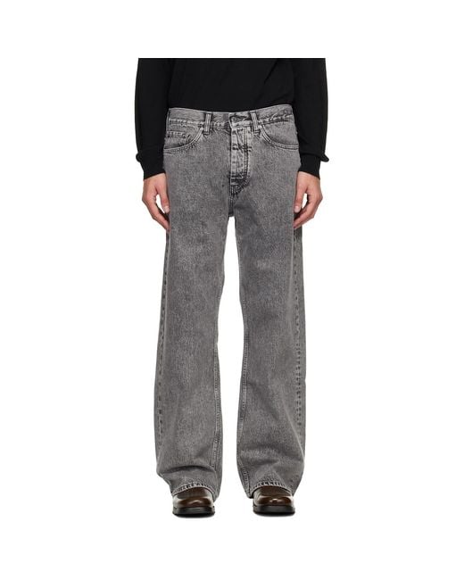 Hope Black Loose-Fit Criss Jeans for men