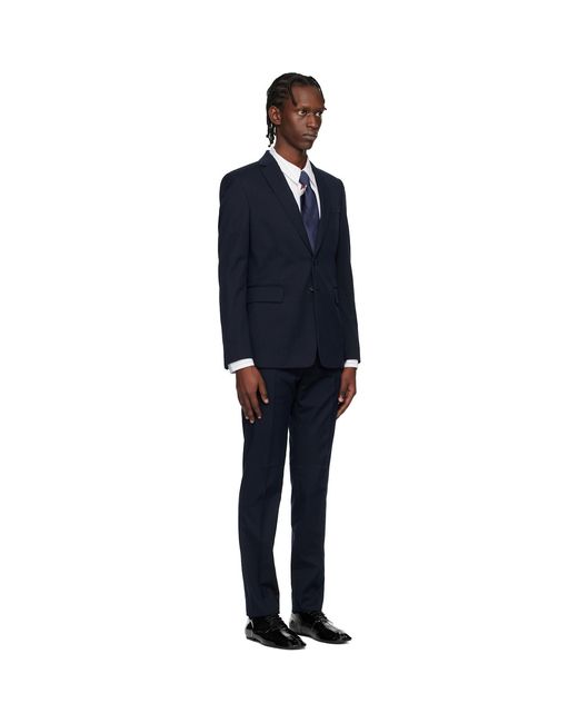 Dries Van Noten Black Wool-Blend Suit for men