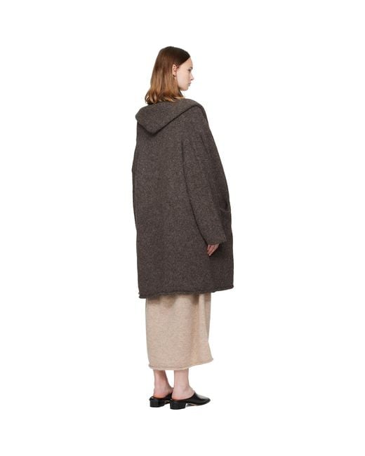 Lauren Manoogian Black Taupe Capote Coat