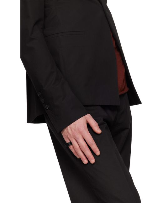 Bague biseautée noire Rick Owens pour homme en coloris Black