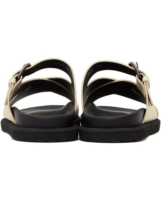 Officine Creative Black Off-white Charrat 001 Sandals for men