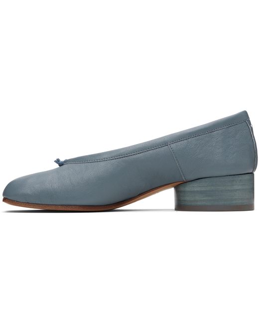 Chaussures À Talon De Style Ballerine Bleues À Bout Tabi Maison Margiela en coloris Black