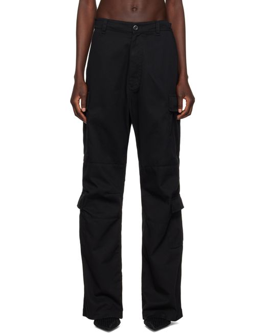 Balenciaga Black Regular Fit Cargo Pants