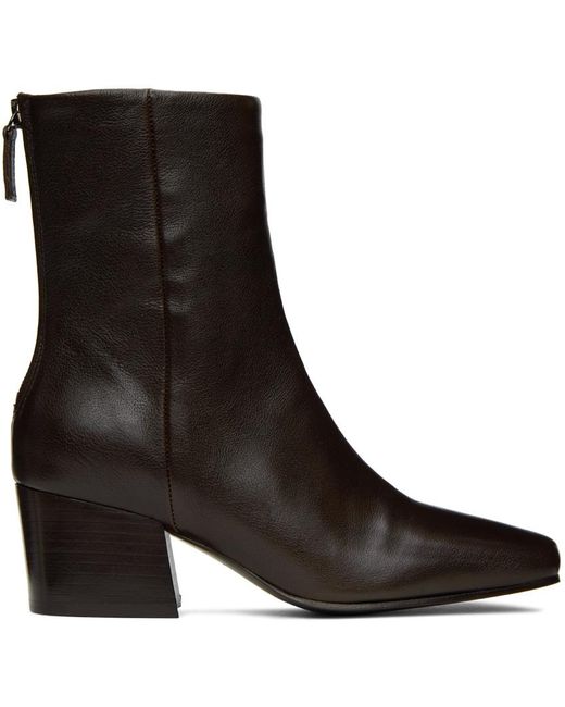 Lemaire Black Brown Soft 55 Boots