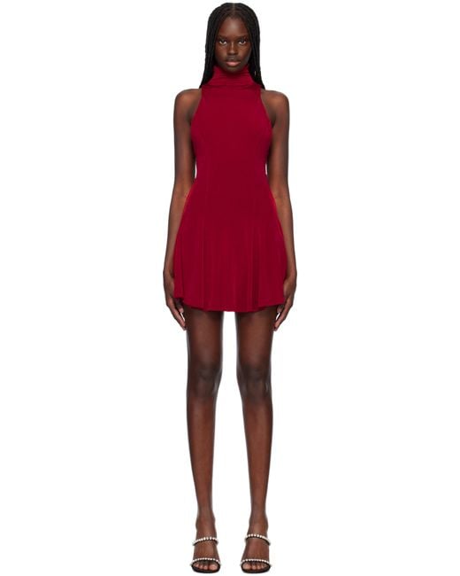 Mirror Palais Red Christy Supermodel Minidress