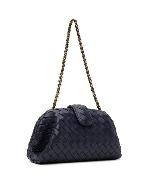 Bottega Veneta Blue Teen Lauren 1980 Chain Clutch