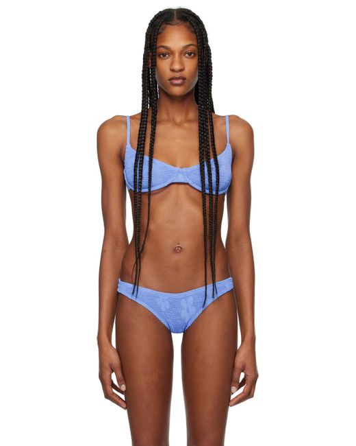 Haut de bikini gracie et culotte de bikini sign bleus Bondeye en coloris Black