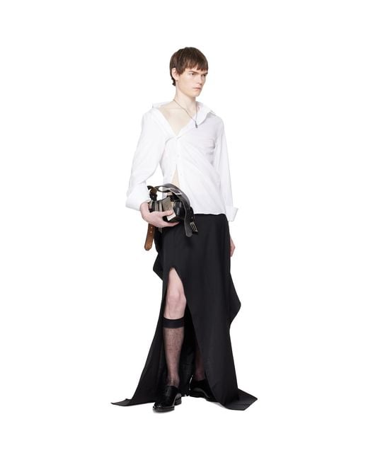 HODAKOVA White Asymmetric Shirt for men