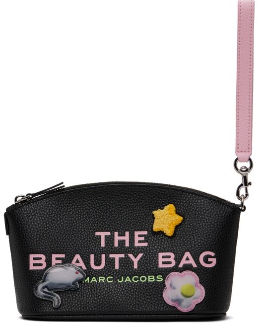 Marc Jacobs ブラック 'The Sticker Patch Beauty Bag' コスメポーチ Black
