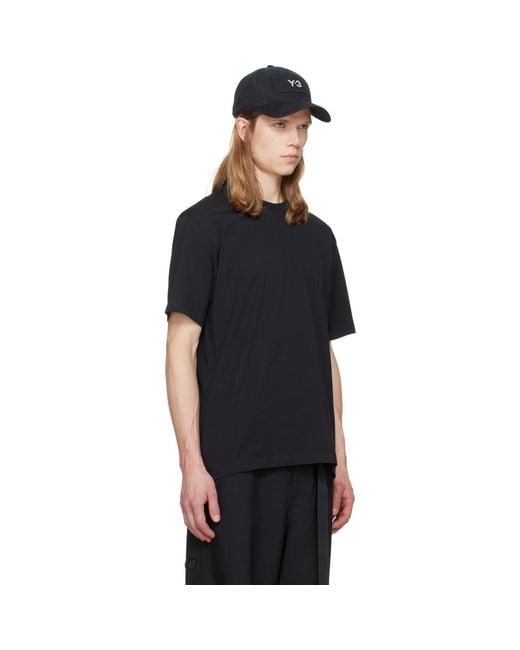 Y-3 Black 3-Stripes T-Shirt for men
