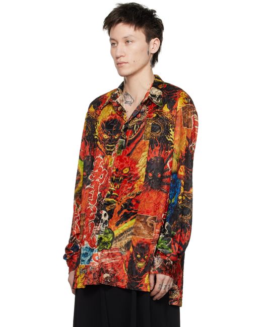 Lu'u Dan Red Misfit Shirt for men