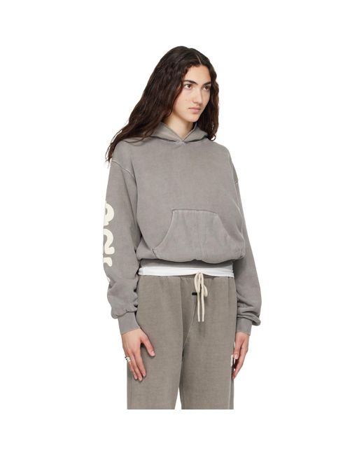 Fear Of God Gray 90S Fleece Hoodie
