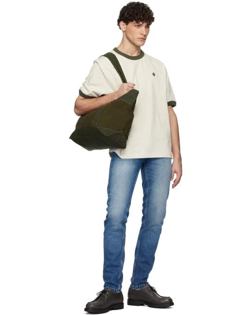 Uniform Bridge Multicolor Off- 'Ubc' Ringer T-Shirt for men