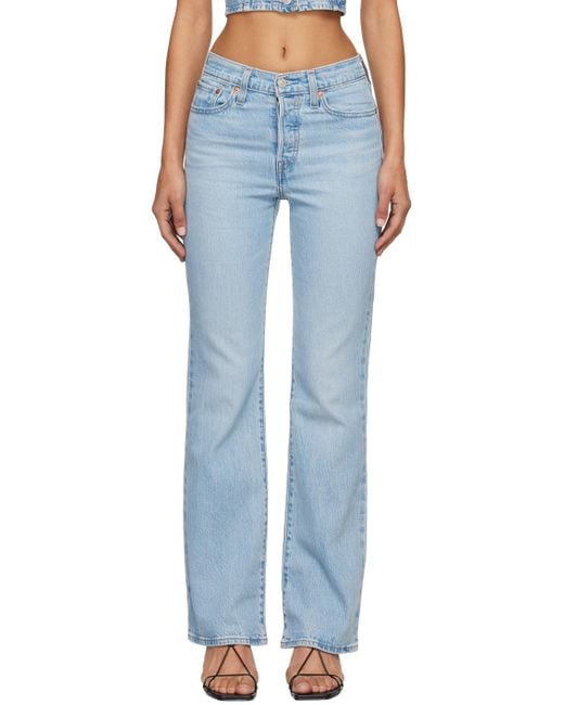 Levi's ブルー Wedgie ブーツカット ジーンズ Blue