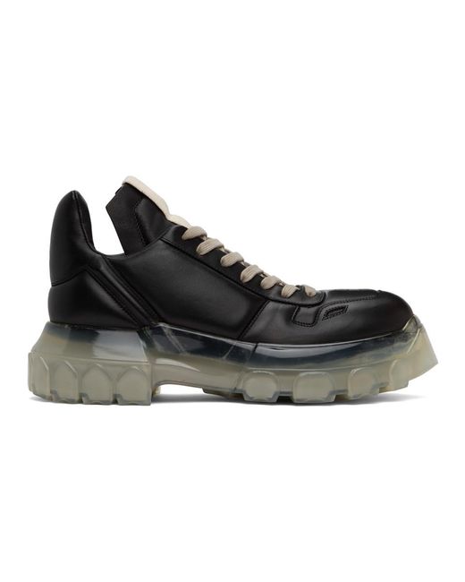 Rick Owens Black Maximal Tractor Sneakers for men