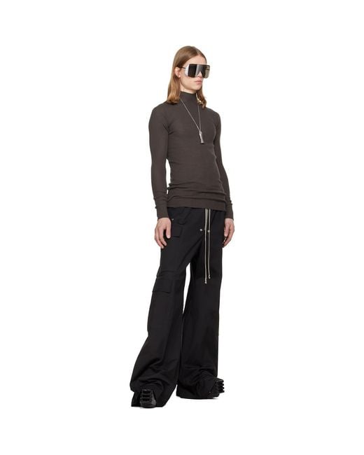 Rick Owens Black Tower Cargobelas Cargo Pants for men