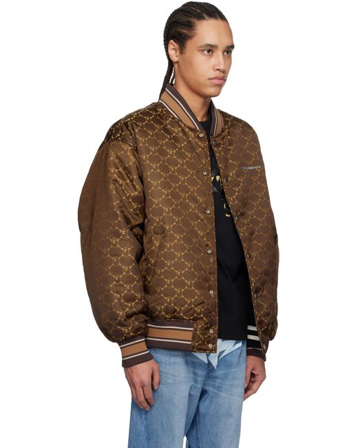A Bathing Ape Black Abc Camo Jacquard Reversible Bomber Jacket for men