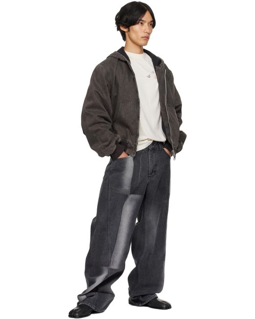 Eckhaus Latta Black Bend Jeans for men
