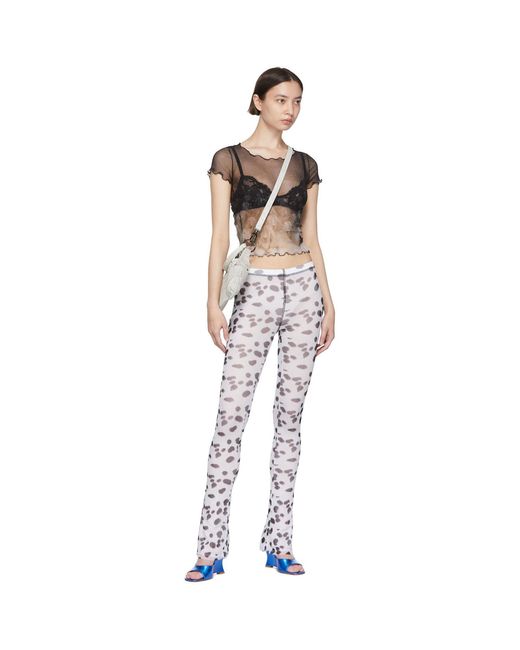 Priscavera Black Nylon Lounge Pants