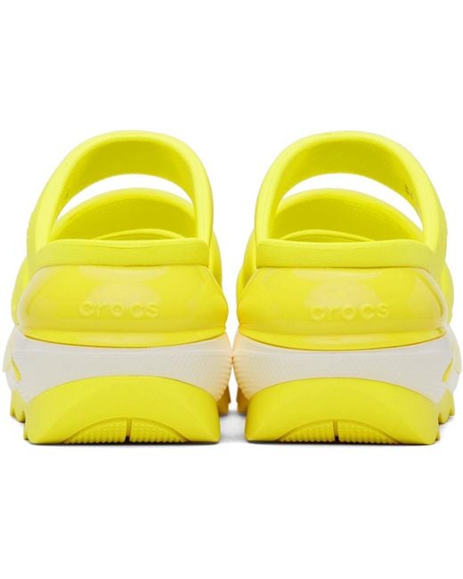 CROCSTM Yellow Mega Crush Triple Strap Sandals