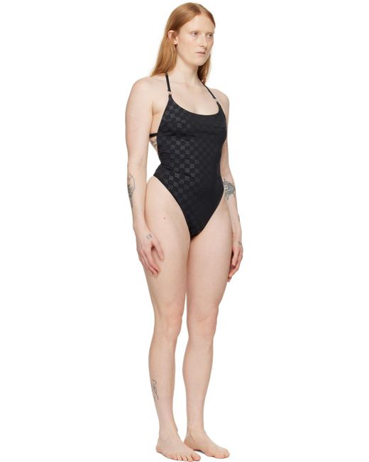 MISBHV Monogram One-piece Swimsuit in Black | Lyst