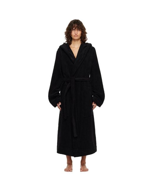 Rick Owens Black Temple Pentagram Bathrobe