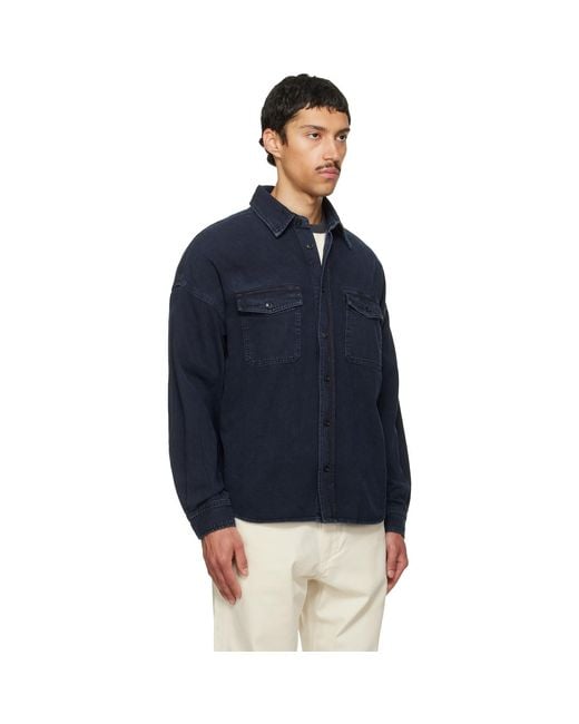 Citizens of Humanity Blue Shigoto Denim Shirt for men
