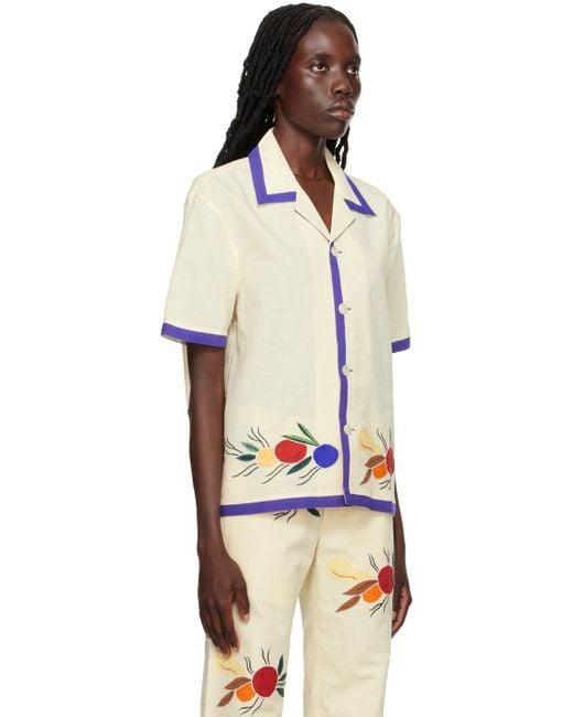 Bode Multicolor Off-white Fruit Bunch Shirt
