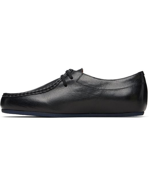 Jil Sander Black Hood Lace-Up Derbys