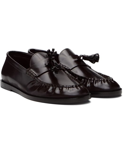 The Row Black Loafers